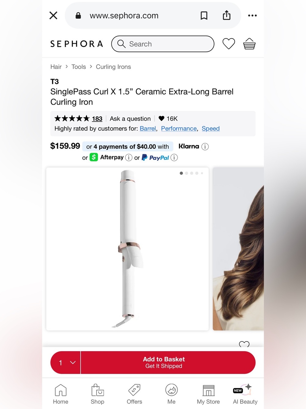 T3 SinglePass Curl X 1.5" Ceramic Extra-Long Barrel Curling Iron - Open Box - Picture 15 of 17